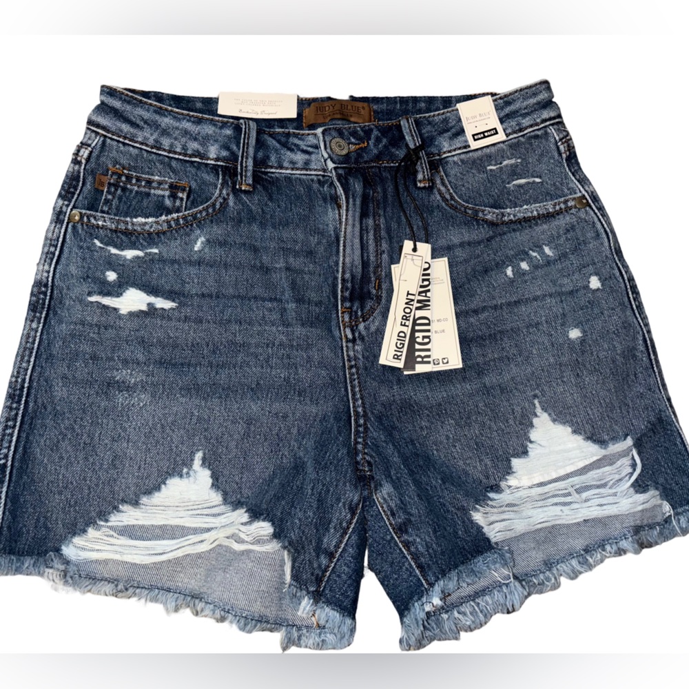 Judy Blue Distressed Denim Jean Shorts
